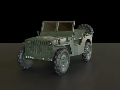 Armour Jeep 3D model
