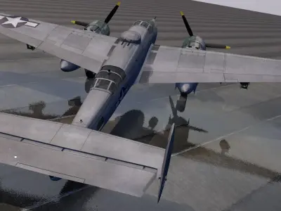 Beechcraft XA-38 Grizzly 3D model