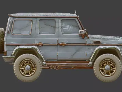 Luxury Jeweled Mercedes-Benz G-Wagon 3d Low-poly 3D model