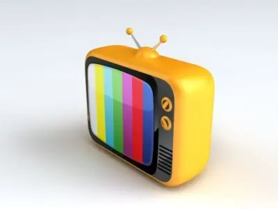 Retro TV 3D model