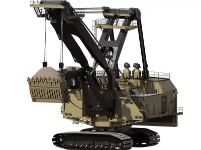 Electric Rope Shovel 3D model