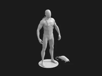 army pack Low-poly 3D model