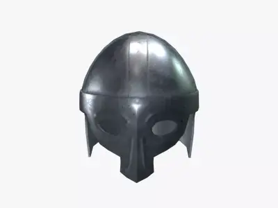 Medieval Helmet V02 Low-poly 3D model