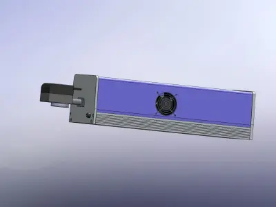 Coaxial cable stripping machine 3D model