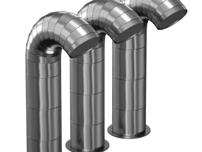 Ventilation pipe 3D model purchase