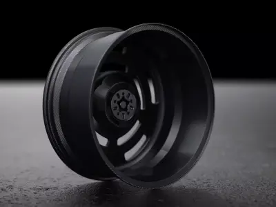 Rims carbon fiber industrial   auto racer 3D model