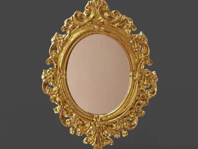 The Mirror gold ornate 3D model
