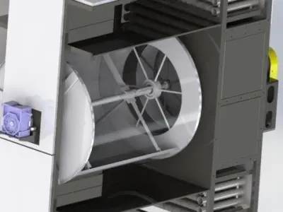 INDUSTRIAL WOOL DRYER 3D model
