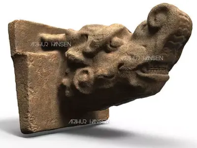 Antique Dragon Console 3D print model