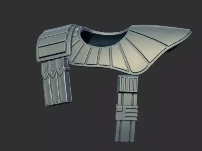 Alpha Arc Class Pauldron STL set 3D print model
