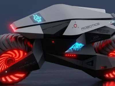 Motorcycle Robot 3D model order