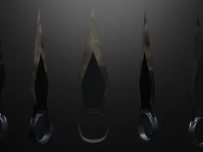 Kunai Low-Poly Free low-poly 3D model purchase
