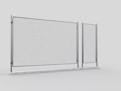  metal fence 3D model