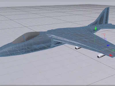 AV-8B fighter jet Free 3D model