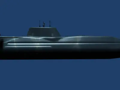 HMS ASTUTE 3d model Low-poly 3D model