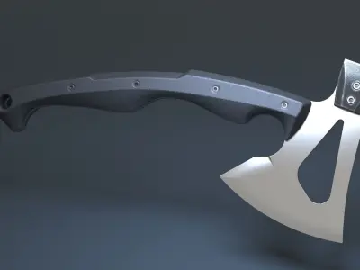 Hunting and combat modern knife and axe pack x2