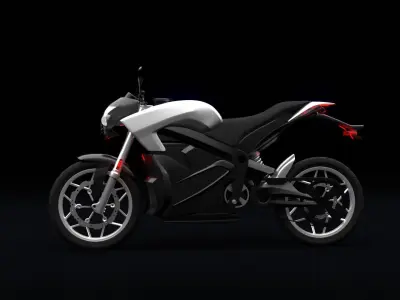Motorcycle futuristic electric 3D model
