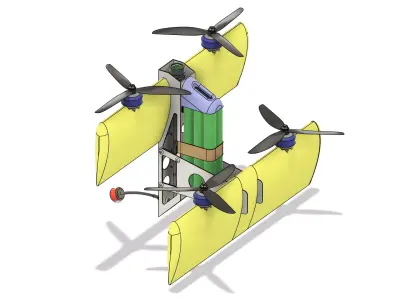 FPV Drone Plane 3D model