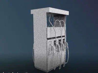 fuel oil machine station 3D print model