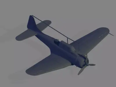 SBD-3 Dauntless 3D model