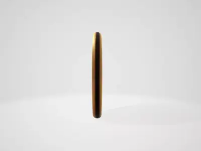 3D Coin Design with Mountain  3D model