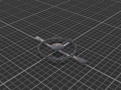 Metal Trap Low-poly 3D model