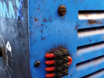 Old Welding Machine 01 3D model