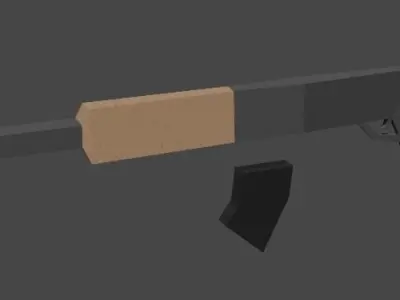 Low Polly Gun Free low-poly 3D model