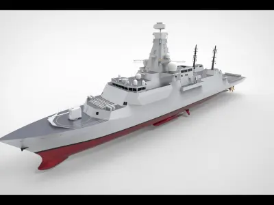 Frigate Type 26 3D model