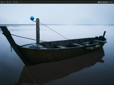 Sci-Fi Fishing Boat 3D model