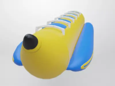 Banana Boat Low-poly 3D model