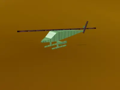Game ready  fighter chopper This chopper is game ready 3D model