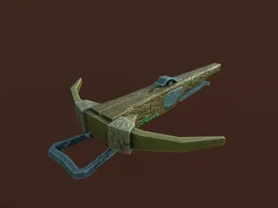 Goblins crossbow Free low-poly 3D model