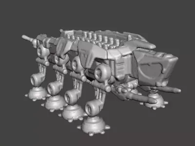 6MM SCALE AT-OT WALKER MINIATURE MODEL FOR SCIFI GAMES EPIC 3D print model