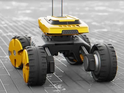 MOON LANDER E-2000 Free 3D model by BlenderZone