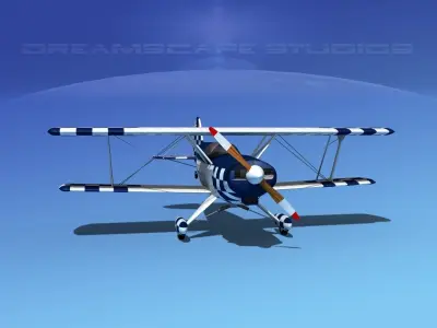 Acro Sport II Biplane 3D model shop