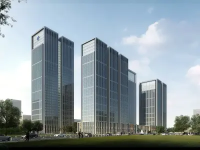 3Dmax fashion city commercial square building 261 3D model