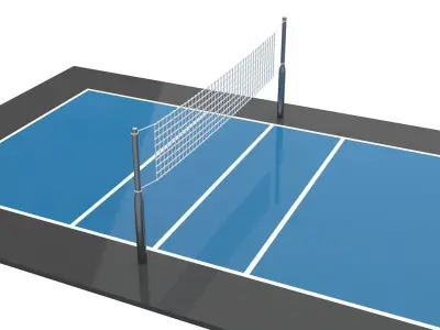 Volleyball Court 02 3D model