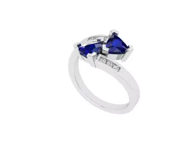 Trillion Stone Ring 3D print model