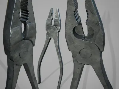 Pliers Tool  - Alicates herramienta Low-poly 3D model