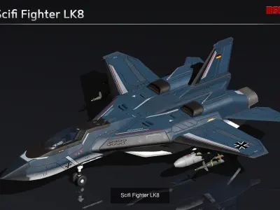 Scifi Fighter Collection I 3D Model Pack