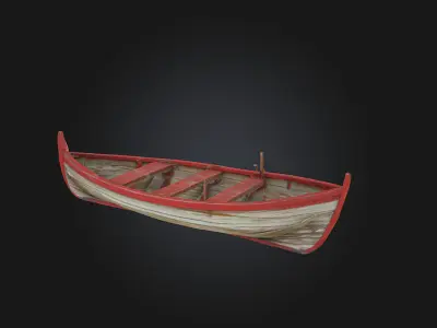 Rowboat Serenity Peaceful Drifts and Gentle Dreams 3D model