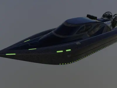 Airboat 3D model