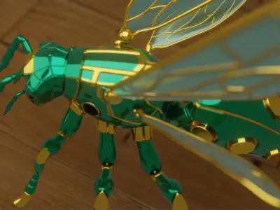 Robot wasp 3D model