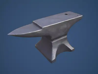 Stylized Blacksmith Anvil Low-poly 3D model