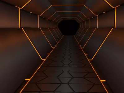 Sci Fi Corridor  3D model purchase