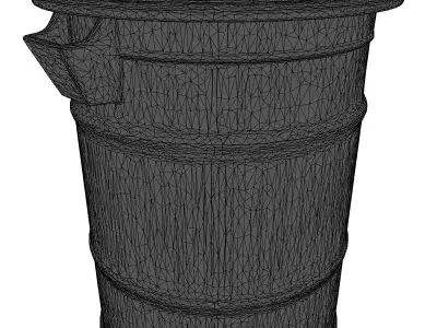 Biohazard Waste Barrel Drum 3D model