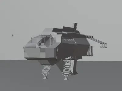Spaceship 3D model 30