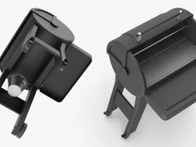 BBQ Smoker Grill without Food 3D model