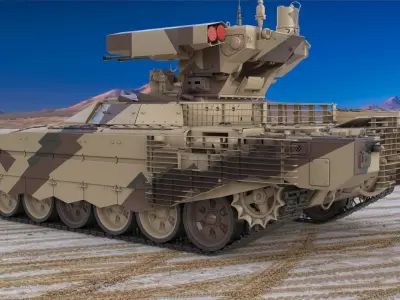 Tank Terminator BMPT 72 Desert 3D model
